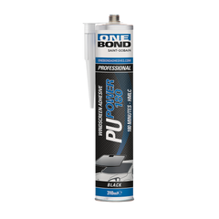 OneBond PU Power 180 Adesivo Poliuretanico Cristalli Auto Nero 310ml