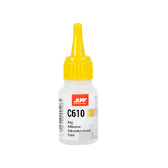 APP C610 Colla Adesivo Cianoacrilico per Gomma, Plastica, Metallo 20 g