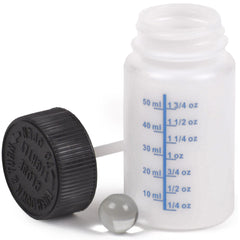 Bottiglia Graduata 50 ml con Pennello per Ritocchi Vernice 50 Pezzi