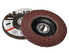 NTools LL 125 Disco Lamellare per Acciaio Grana P60 125x22mm 10 Pezzi