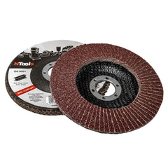 NTools LL 125 Disco Lamellare per Acciaio Grana P60 125x22mm 10 Pezzi