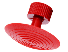 Piastra Adesiva Rossa Rotonda Con Superficie Sferica D32mm