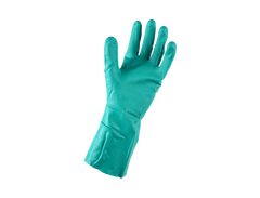 Guanti Nitrile Tg.8,5 Verde Con Maglia Interna