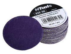 NTools KSC 50 Disco Abrasivo Ceramico ⌀50mm Grana P60 50 Pezzi