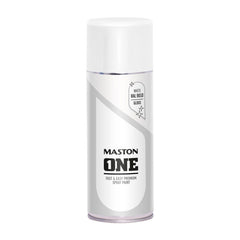 Car-rep Maston One Vernice Spray Bianco Satinato Ral 9010 400 ml