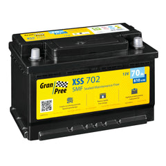 Gran Pree XSS702 Batteria Auto 12V 70Ah 610A SMF