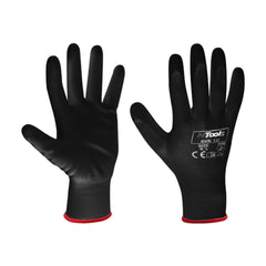 Guanti Da Lavoro Nero Tag.Xl Nylon E Poliuretano (12paia)