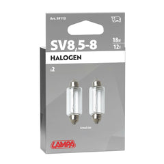 Lampa Lampadina Siluro Auto 18W Attacco SV8,5-8 2 Pezzi
