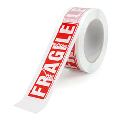 Lampa Nastro Adesivo Fragile Bianco 50mm x 132 mt 6 Pezzi