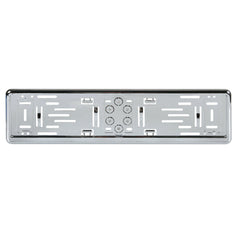 Lampa Portatarga Posteriore Auto e Camion Cromato ABS e Kit Montaggio