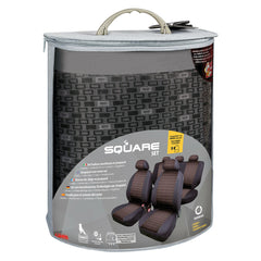 Lampa Square Set Completo Fodere Coprisedili Auto Grigio 4 Pezzi