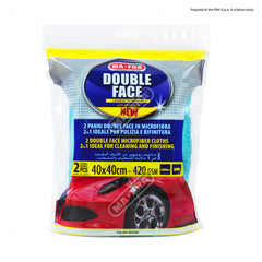 Mafra 2 Panni in Microfibra Double Face 40x40cm per Lucidare Auto