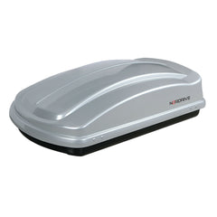 Nordrive Box Tetto Auto Argento Lucido in ABS 330Lt Carico Max 75kg