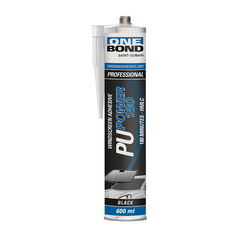 OneBond PU Power 180 Adesivo Poliuretanico Cristalli Auto Nero 600ml