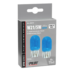 Pilot Lampadine 12V per Auto e Moto Luce Fredda Bianca 2 Pezzi