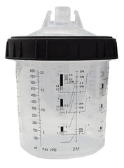 Kit Tazze Sistema PPS per Miscelazione Vernici 180 ml 125 Micron 50 pz