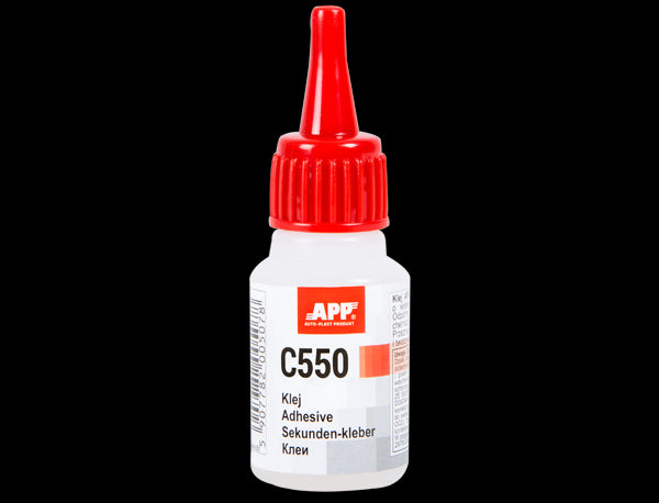 APP C550 Colla Adesivo Cianoacrilico per Gomma e Plastica 20 g