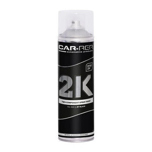 Car-rep Vernice Spray 2K per Carrozzeria Auto Jet Black 500 ml