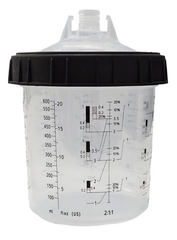 Sistema PPS Tazza Miscelazione Vernice 400cc 125 Micron 50 Pezzi