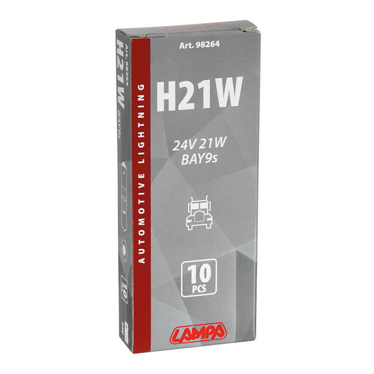 Lampa Lampada Alogena Micro per Camio H21W 21W - 10 Pezzi