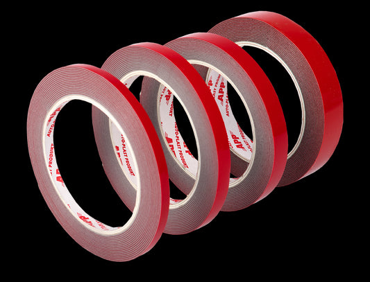 APP Acryl Nastro Biadesivo Acrilico Rosso 9mm x 10mt - 14 Pezzi