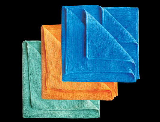 APP MF Cloth Panno Microfibra Blu Pulizia Carrozzeria 40x40cm 3 Pezzi