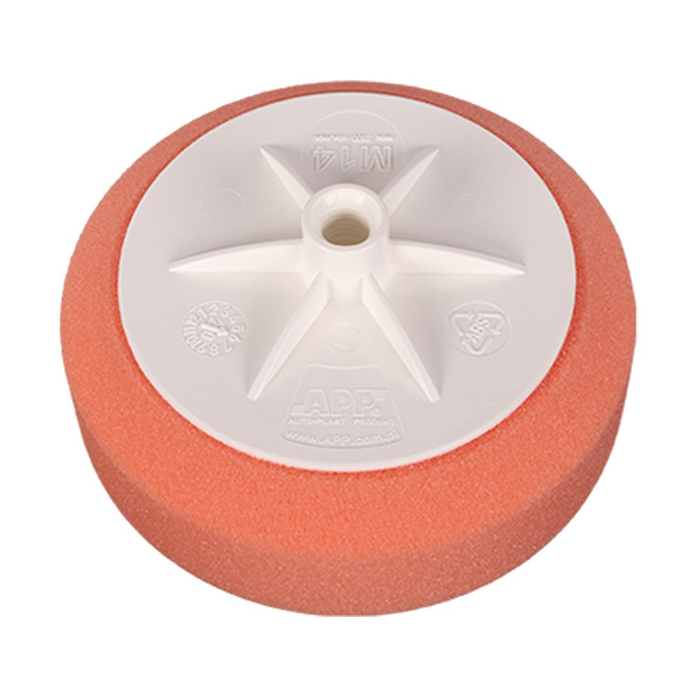 APP M14 Tampone Lucidante Liscio Medio ø150 50mm Arancio Hard