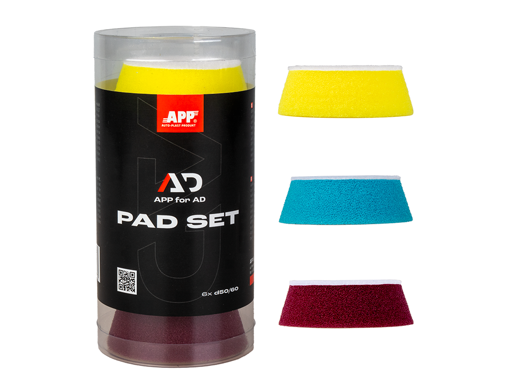 APP for AD Set 6 Tamponi Lucidatura ø50/60 20mm a Celle Aperte