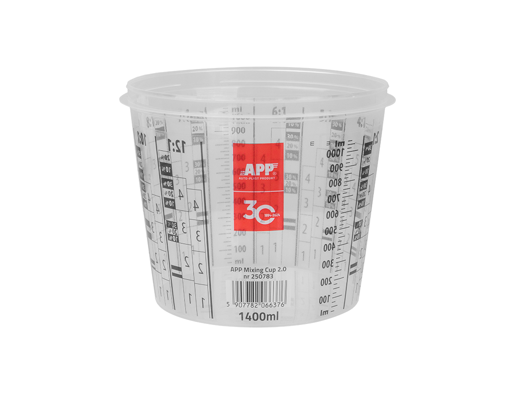 Tazza 1400/1100ml Graduata Per Miscelare Vernici 40 Pz
