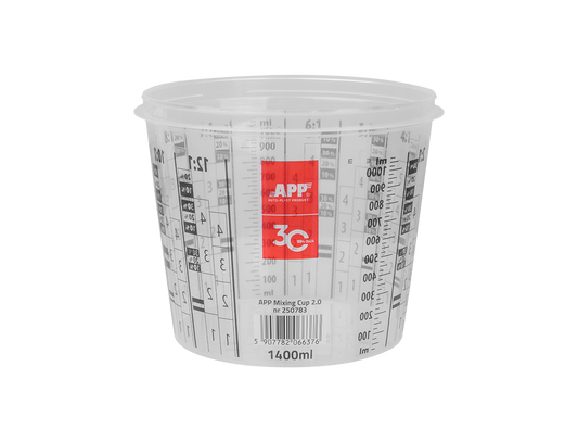Tazza 1400/1100ml Graduata Per Miscelare Vernici 40 Pz