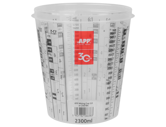 Tazza Di Misurazione Per Pistola Vernice 600ml - Coppa Miscelatrice Con 10 Coperchi E Filtri, Adattatore Incluso - Foto 2