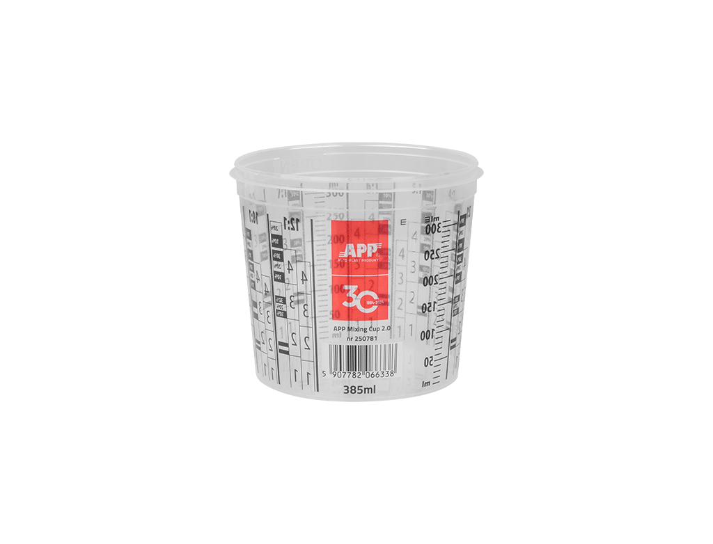 APP Tazza Graduata 385/300ml per Miscelare Vernici 25 Pezzi