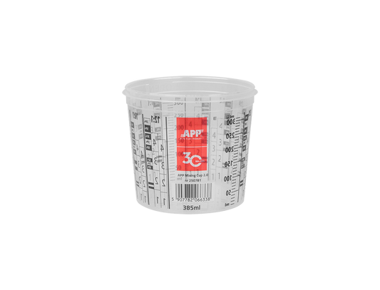 APP Tazza Graduata 385/300ml per Miscelare Vernici 25 Pezzi