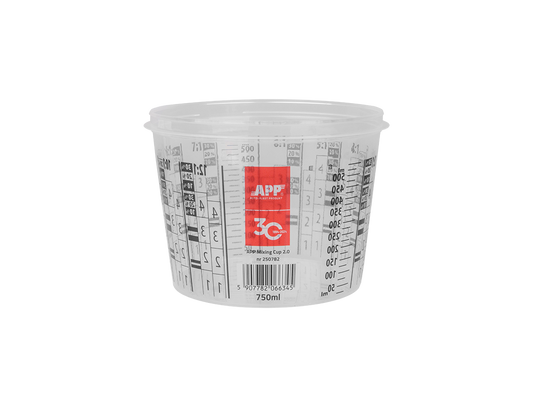 Tazza 750/600ml Graduata Per Miscelare Vernici 25 Pz