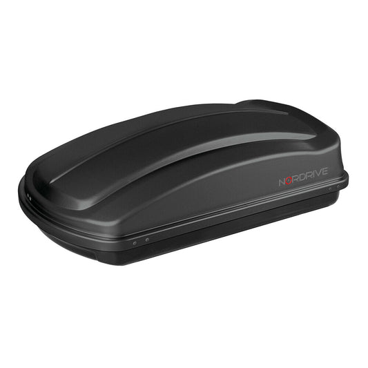Nordrive Box Tetto Auto in ABS Nero Goffrato 330 Litri Carico Max 75kg