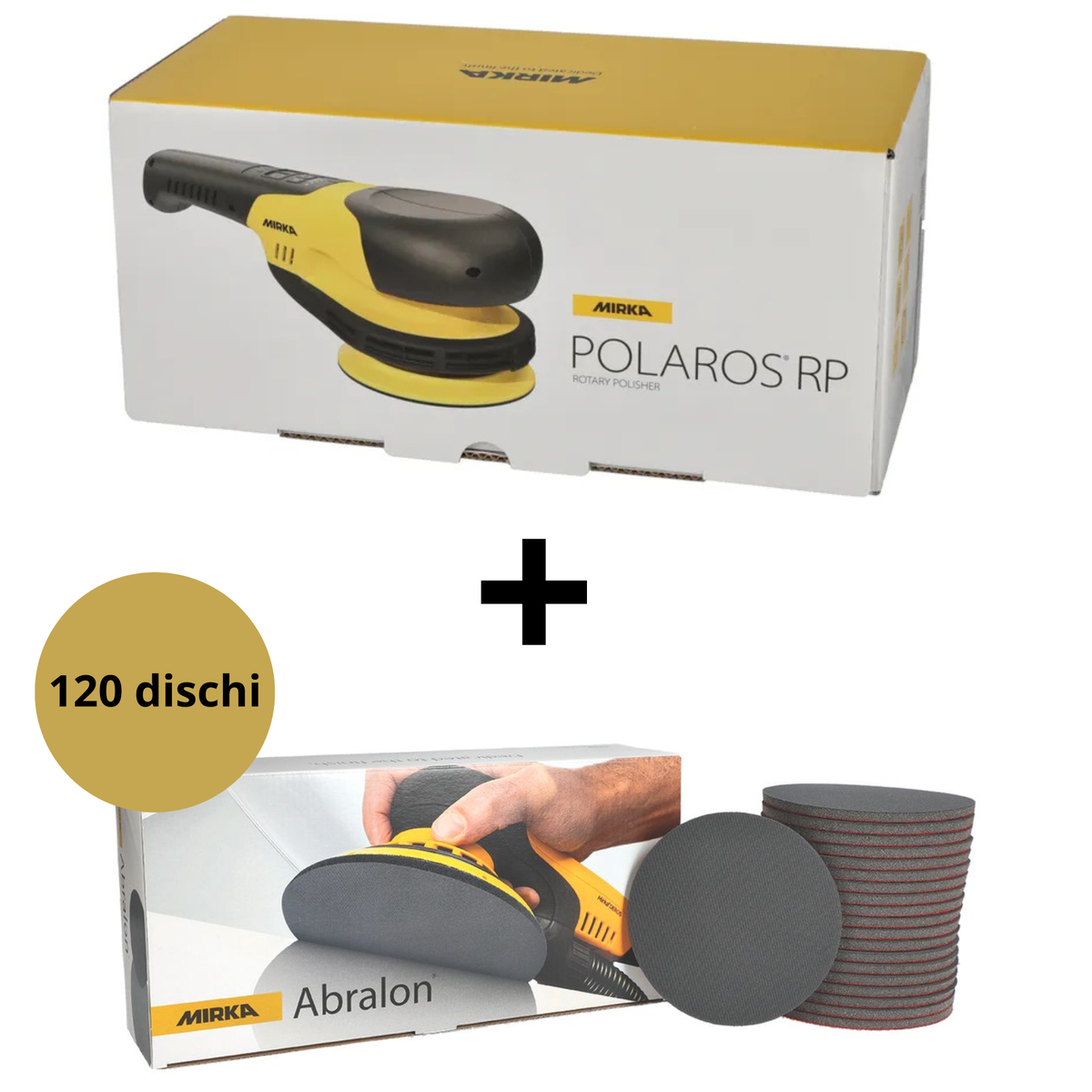 Mirka Lucidatrice Rotativa Polaros RP 600 + 120 Dischi Abralon