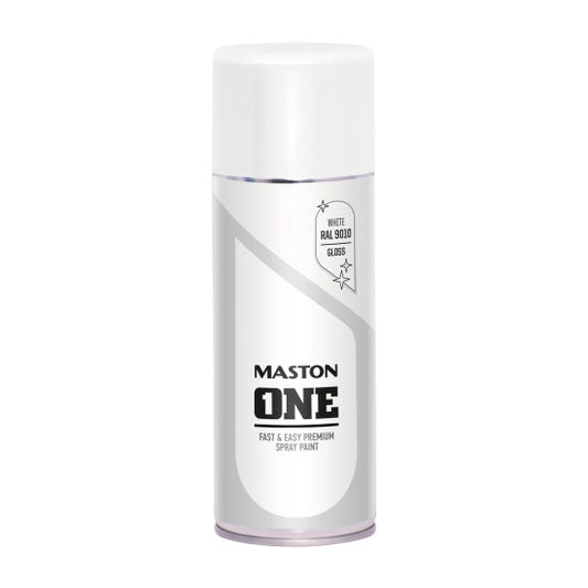 Car-rep Maston One Vernice Spray Bianco Satinato Ral 9010 400 ml