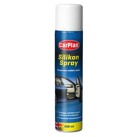 CarPlan Silicone Spray Protettivo per Auto, Gomme e Serrature 300 ml
