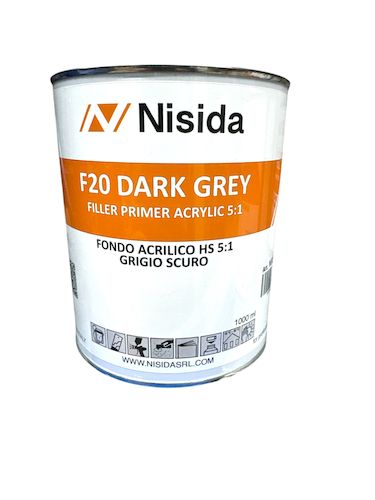 F20 Dark Grey Fondo Acrilico Hs 5:1 Grigio Scuro 1 Kg