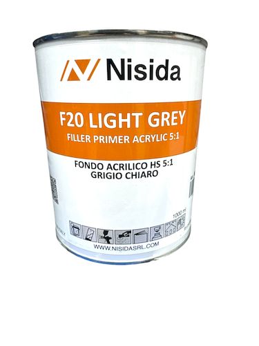 F20 Light Grey Fondo Acrilico Hs 5:1 Grigio Chiaro 1 Kg