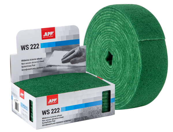 APP WS 222 Foglio Abrasivo Grana Grossa Verde TNT 10 Pezzi