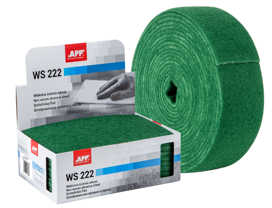 APP WS 222 Foglio Abrasivo Grana Grossa Verde TNT 10 Pezzi