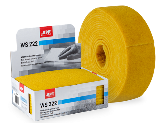 APP WS 222 Foglio Abrasivo Grana Micro Giallo TNT 10 Pezzi
