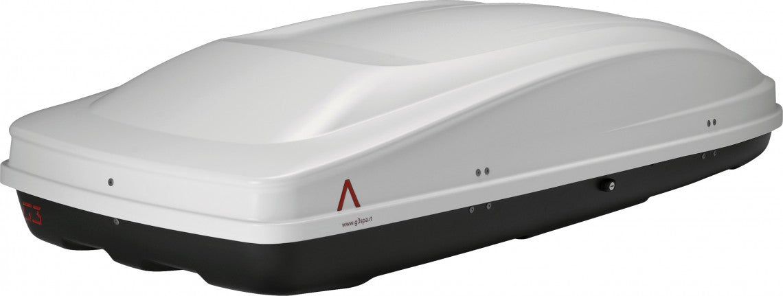 G3 Spark 520 Box Tetto Auto Bianco in ABS 420 Litri Carico Max 75 kg