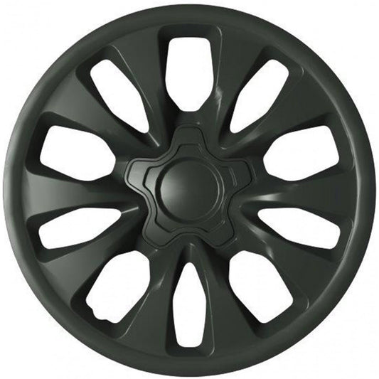 G3 Copricerchi Gomme Auto 16" Universale Antracite Lucido 4 Pezzi