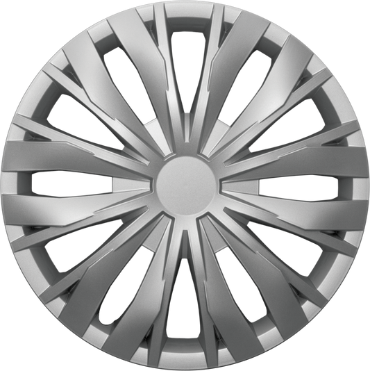 G3 Copricerchi Gomme Auto 15" Grigio Lucido Universale 4 Pezzi