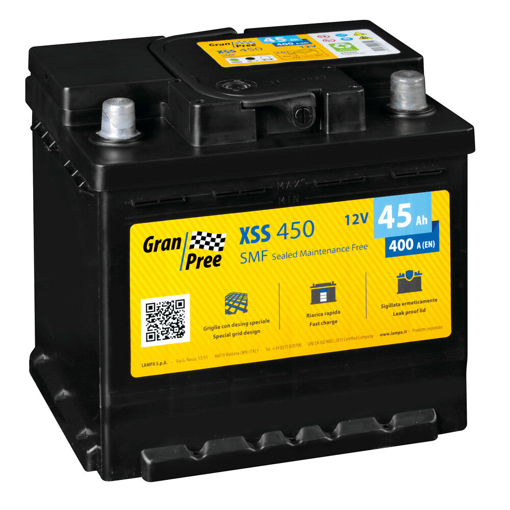 Gran Pree XSS450 Batteria Auto 12V 45Ah L1 400A