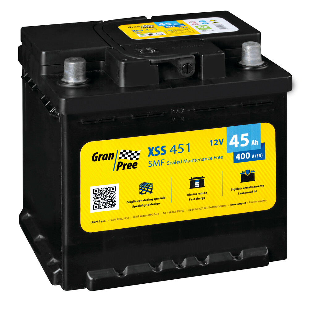 Green Pree XSS451 Batteria Auto 12V 45Ah SMF L1 400A