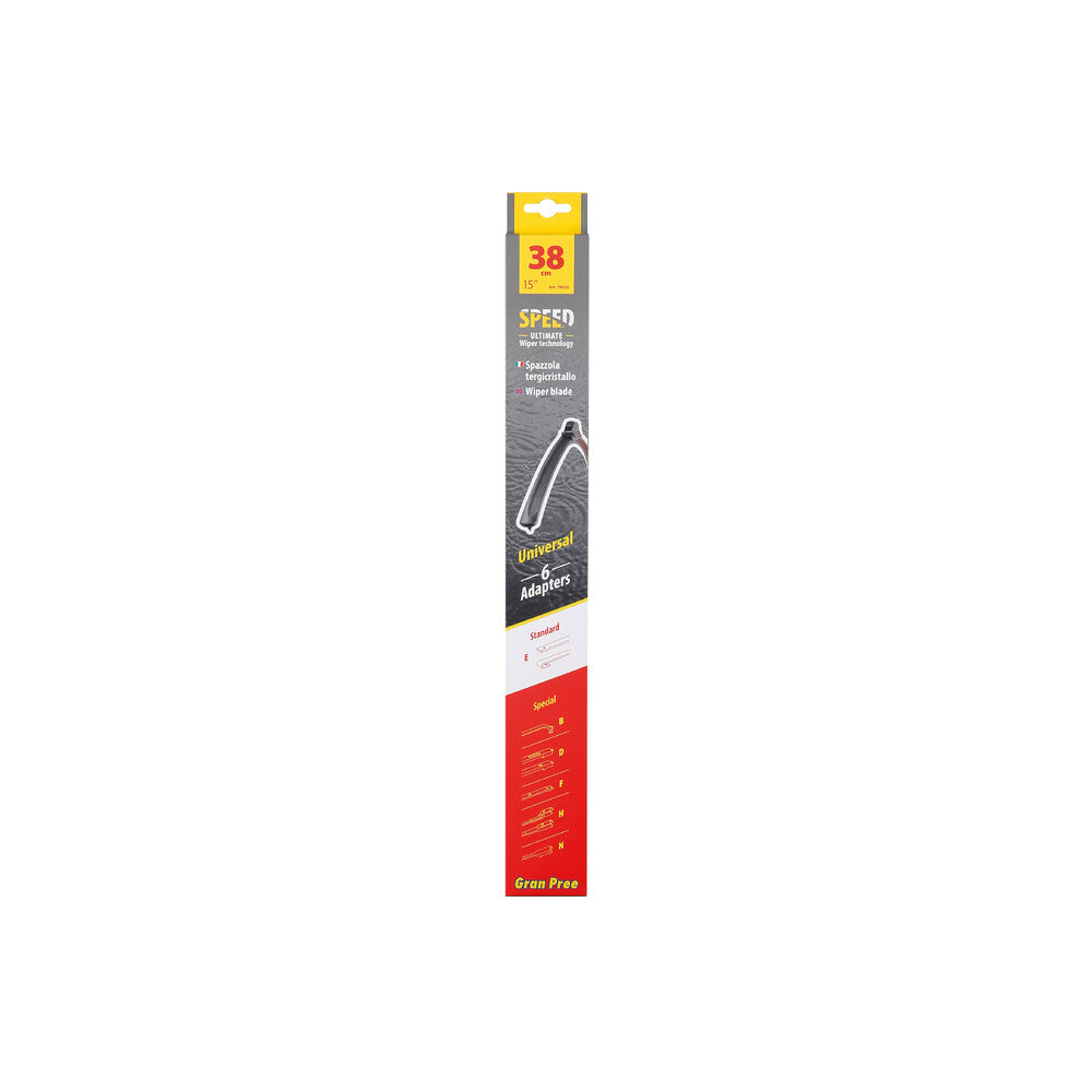 Gran Pree Speed Spazzola Tergicristallo Universale 38 cm 1 Pezzo
