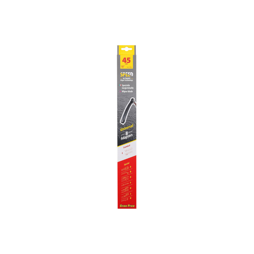 Gran Pree Speed Spazzola Tergicristallo Universale 45 cm 1 Pezzo